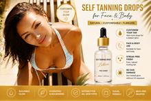 Load image into Gallery viewer, Glamza Tanning Drops 30ml – Customisable Self Tan Drops for Face &amp; Body