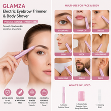 Load image into Gallery viewer, Glamza Electric Eyebrow Trimmer and Body Shaver - Free UK Postage