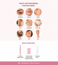 Load image into Gallery viewer, Glamza Electric Eyebrow Trimmer and Body Shaver - Free UK Postage