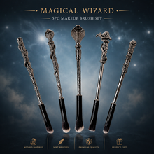 Load image into Gallery viewer, 5pc Magical Wizard Snakehead Makeup Brush Set – Free UK Delivery