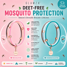 Load image into Gallery viewer, Glamza DEET-Free Mosquito Repellent 4-Band Bracelet – Free Delivery