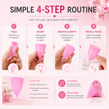 Load image into Gallery viewer, Women’s Pink Menstrual Cup – Eco-Friendly, Comfortable, Free Delivery