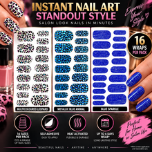 Load image into Gallery viewer, Up to 3 Packs of 3D Nail Foil Wraps – 16 Pack Nail Art Innovation with Free UK Delivery