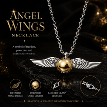 Load image into Gallery viewer, Angel Wings Necklace – Elegant &amp; Meaningful Jewellery with Free UK Postage