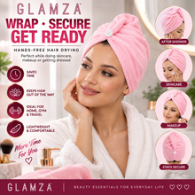 Load image into Gallery viewer, Glamza Microfibre Rapid Dry Hair Towel for Short Hair - Free UK Postage