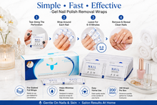 Load image into Gallery viewer, Gel Nail Polish Foil Removal Wraps – Easy, Safe &amp; Salon-Quality Removal with Free UK Delivery