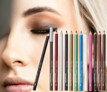 Load image into Gallery viewer, Glamza 12-Piece 2-in-1 Velvet Smoothing Lip Liner and Eyeliner Pencils with Free UK Delivery
