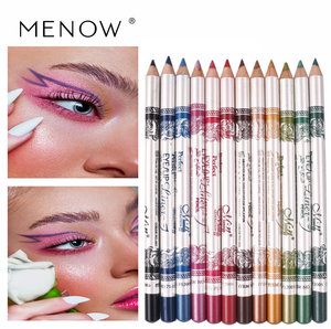 Menow 12pc Smoothing Multi Shade Lip Liner & Eye Liner Set | Dual Use, Long-Lasting Formula | Free UK Postage