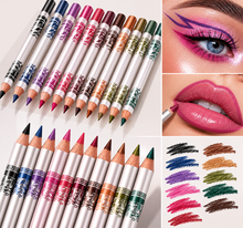 Load image into Gallery viewer, 12pc Smoothing Multi Shade Lip Liner &amp; Eye Liner Set | Dual Use, Long-Lasting Formula | Free UK Postage