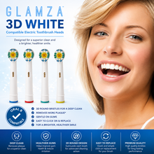 Load image into Gallery viewer, Oral-B "3D White" Compatible Toothbrush Heads 4-Pack – Brightening Clean with Free UK Delivery