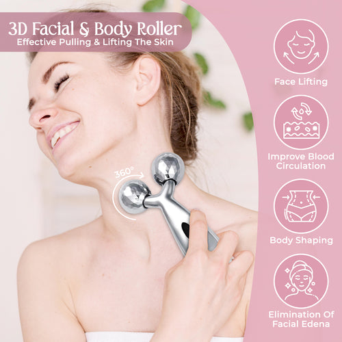 Glamza 3D Body & Facial Massage Roller