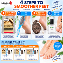 Load image into Gallery viewer, Exfoliating Foot Care Kits - 4pc, 6pc &amp; 8pc with Free UK Delivery