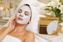 Load image into Gallery viewer, White Hyaluronic Collagen Face Masks &amp; Head Cap Kits – Free Delivery