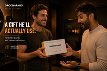 Load image into Gallery viewer, Groomarang Beard Hair Cape - Less Mess, Better Beard, Happier Partner!