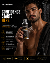 Load image into Gallery viewer, Groomarang Men's Shower Gel 100ml – SLS Free Refreshing Body Wash