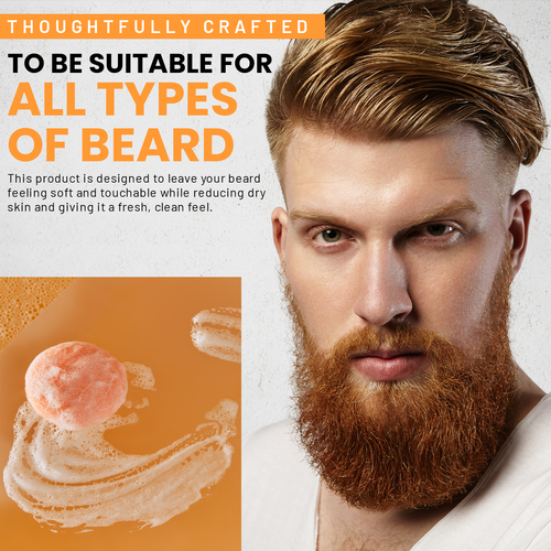 Groomarang Shampoo Ball & Beard Wash - Eco-Friendly Solid Shampoo for Healthy Hair and Beard