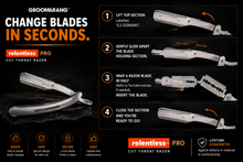 Load image into Gallery viewer, Groomarang Cut Throat Razor Relentless Pro – Precision Shaving with Free UK Delivery