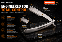 Load image into Gallery viewer, Groomarang Cut Throat Razor Relentless Pro – Precision Shaving with Free UK Delivery
