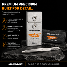 Load image into Gallery viewer, Groomarang Eagle Tweezers with Comb - Precision Grooming Tool