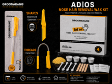Load image into Gallery viewer, Groomarang Adios Nose Hair Removal Wax Kit - Can Also Be Used For Ears!