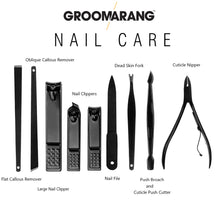 Load image into Gallery viewer, Groomarang 'The Ultimate' 15 Piece Men's Grooming Manicure &amp; Pedicure Kit