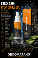 Load image into Gallery viewer, Groomarang Premium Facial Skincare - Anti Pollution Detox Gel 30ml - Free UK Delivery