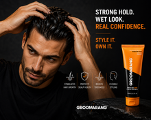 Load image into Gallery viewer, Groomarang Power of Man 'Gummy' Strong Wet Look Hair Gel 150ml