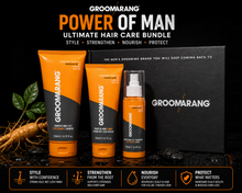 Load image into Gallery viewer, Groomarang Power of Man Bundle - The Ultimate Hair Care Collection