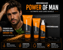 Load image into Gallery viewer, Groomarang Power of Man Bundle - The Ultimate Hair Care Collection