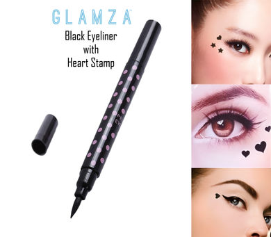 Glamza Liquid Eyeliner Pen with Heart Stamp