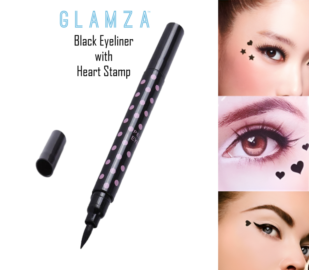 Glamza Liquid Eyeliner Pen with Heart Stamp – Forever Cosmetics