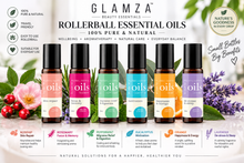 Load image into Gallery viewer, Glamza Premium Essential Oils 10ml, 100% Pure Lavender, Orange, Peppermint, Eucalyptus, Rosemary, Rosehip, Free Delivery