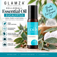 Load image into Gallery viewer, Glamza Premium Essential Oils 10ml, 100% Pure Lavender, Orange, Peppermint, Eucalyptus, Rosemary, Rosehip, Free Delivery