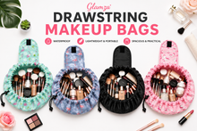 Load image into Gallery viewer, Glamza Drawstring Makeup Storage Bags – 4 Colours – FREE UK Postage