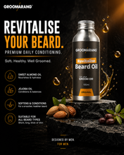 Load image into Gallery viewer, Groomarang Sweet Almond &amp; Jojoba Beard Oil - 30ml &amp; 100ml