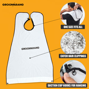 Groomarang Beard Catcher- Less Mess, Better Beard