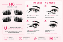Load image into Gallery viewer, Glamza Magnetic Eyelashes – 8 Stunning Designs with Free UK Delivery!