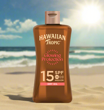 Load image into Gallery viewer, Hawaiian Tropic Glowing Protection SPF 15 Dry Oil 100ml – Water-Resistant, Coconut-Infused – Free UK Delivery!