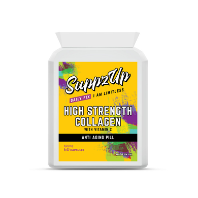 SuppzUp High Strength Collagen with Vitamin C – 600mg – Free UK Delivery