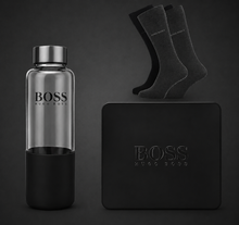 Load image into Gallery viewer, Hugo Boss Gift Set - 2 Pairs of Men's Socks UK Size 6-11 with Water Bottle