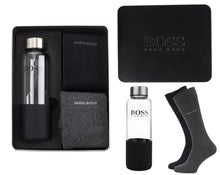 Load image into Gallery viewer, Hugo Boss Gift Set - 2 Pairs Men&#39;s Socks UK Size 6-11 With Water Bottle