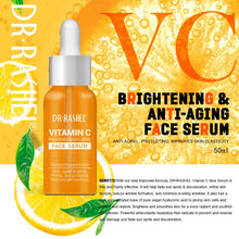 Load image into Gallery viewer, Dr Rashel Vitamin C Brightening, Anti Ageing Face Serum 50ml &amp; Gold Collagen Face Masks