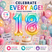 Load image into Gallery viewer, Giant Happy Birthday Number Balloons with Free Delivery!
