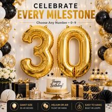 Load image into Gallery viewer, Giant Happy Birthday Number Balloons with Free Delivery!