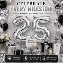 Load image into Gallery viewer, Giant Happy Birthday Number Balloons with Free Delivery!