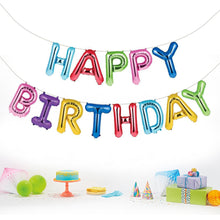 Load image into Gallery viewer, Happy Birthday Balloon Banner 360cm x 12.5cm &amp; Large Inflatable Hanging Birthday Balloon Banner