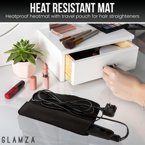 Glamza Heat Proof Hair Straightening Mats - 4 Colours!
