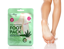 Load image into Gallery viewer, Derma V10 Hemp Seed Oil Deep Moisturising Foot Packs