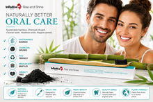 Load image into Gallery viewer, Infinitive Beauty ‘Rise and Shine’ Charcoal Infused Bamboo Toothbrush – Eco-Friendly Oral Care with Free UK Delivery