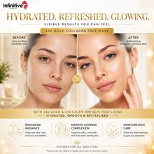 Load image into Gallery viewer, Infinitive Beauty 24K Gold Collagen Crystal Face Mask – Hydrating &amp; Anti-Ageing | Free UK Delivery